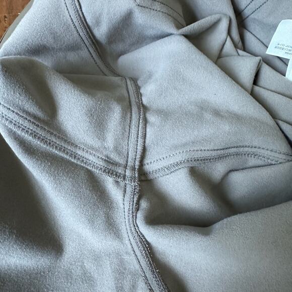 ABERCROMBIE & FITCH The 90s Straight Pants Taupe Vegan Leather NWT - Picture 7 of 15